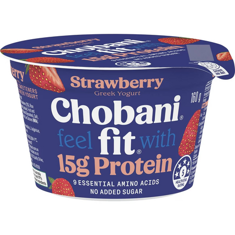 Chobani Fit Strawberry Greek Yogurt 160g