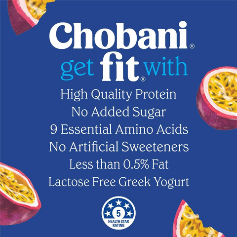 Chobani Fit Passion Fruit Greek Yogurt 160g