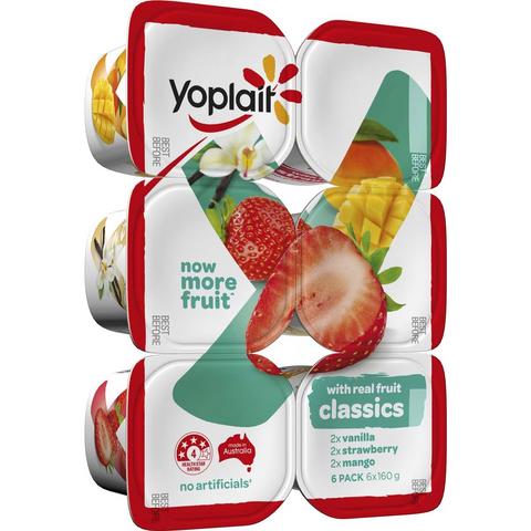 Yoplait Classics Mixed Yoghurts 6 Pack