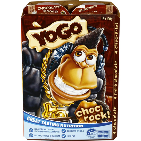 Yogo Choc Rock Custard Dessert 12x100g