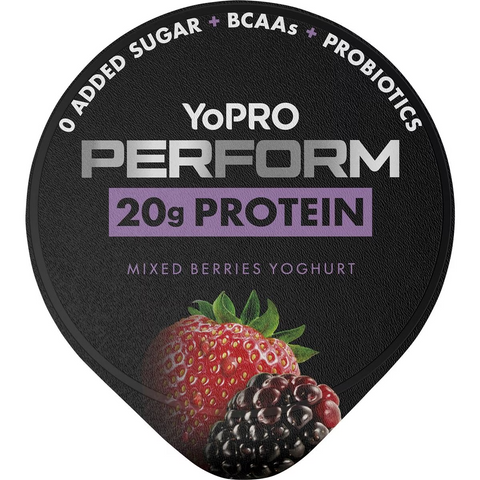 Yopro Perform High Protein Yoghurt No Added Sugar Mixed Berries 175g