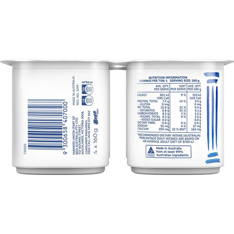 Farmers Union Greek Yogurt 4 Pack