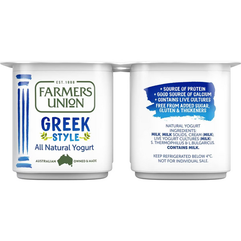 Farmers Union Greek Yogurt 4 Pack