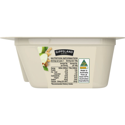 Gippsland Dairy Apple Pie Yoghurt 140g