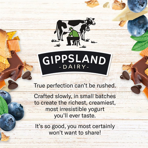 Gippsland Dairy Caramel Craving Yoghurt With Darrell Lea Chocolate & Fudge 140g