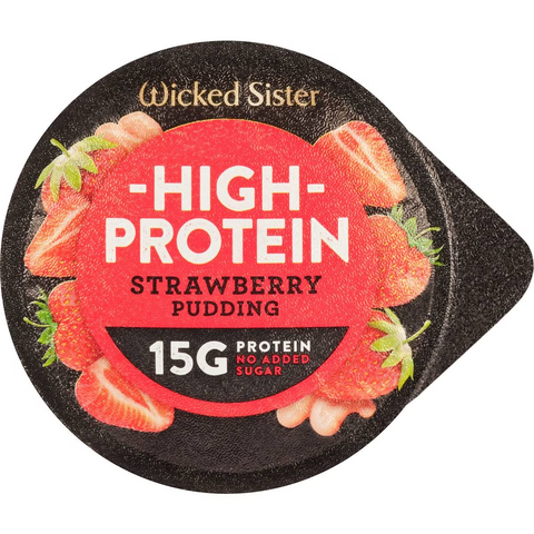 Wicked Sister High Protein Strawberry Pudding 170g