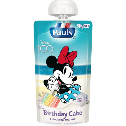 Pauls Kids Yoghurt Pouch Limited Edition Birthday Cake Flavour 70g