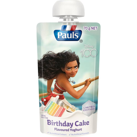 Pauls Kids Yoghurt Pouch Limited Edition Birthday Cake Flavour 70g