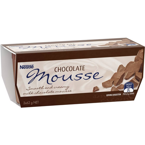 Nestle Chocolate Mousse 62gx 2 Pack