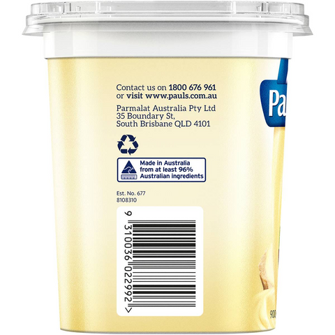 Pauls Double Thick Custard French Vanilla 900g