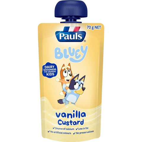 Pauls Custard Pouch Bluey Vanilla 70g