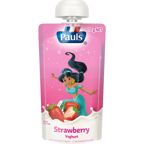 Pauls Kids Yoghurt Pouch Strawberry Princess 70g