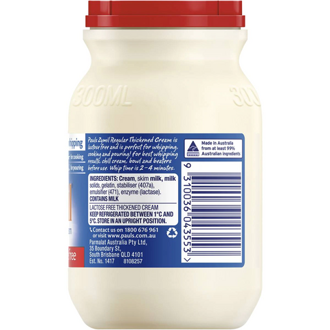 Pauls Zymil Thickened Cream Lactose Free 300ml