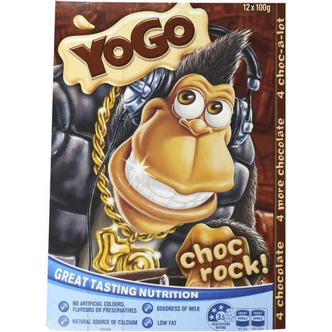 Yogo Choc Rock Custard Dessert 12x100g