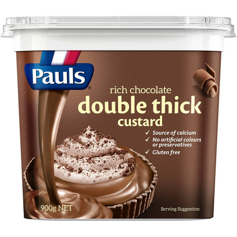 Pauls Double Thick Custard Rich Chocolate 900g