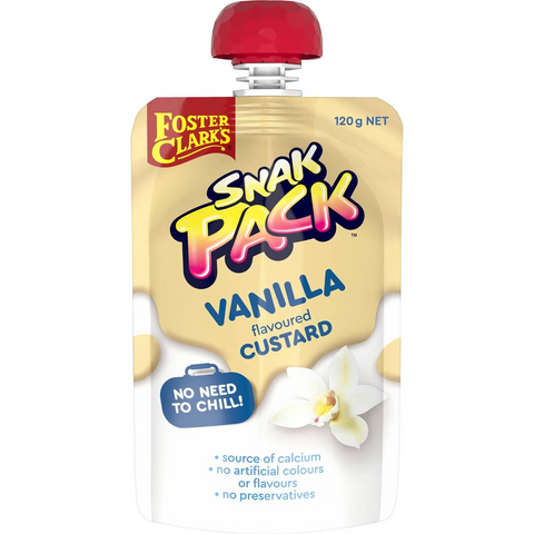 Foster Clark's Snak Pack Vanill Flavoured Custard Pouch 120g