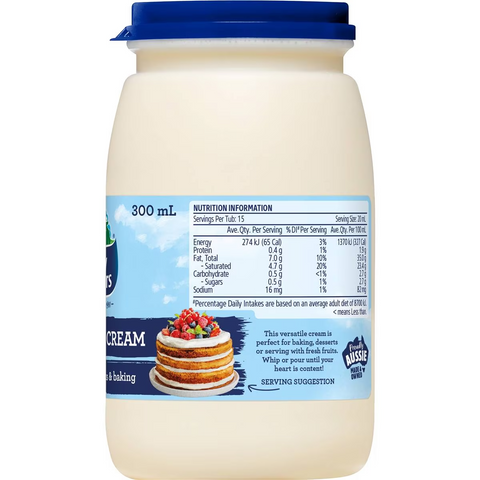 Dairy Farmers Thickened Cream 300ml