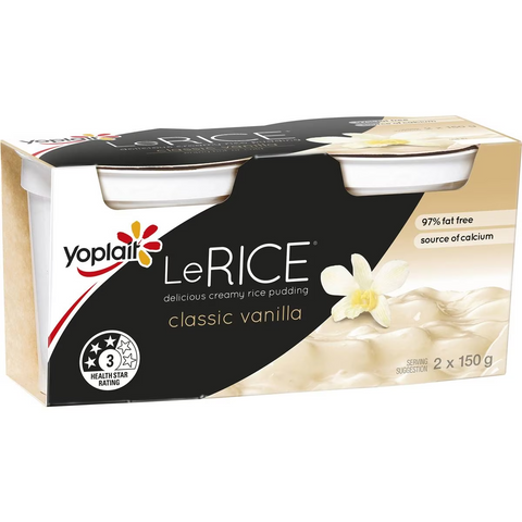 Yoplait Le Rice Classic Vanilla 150g X 2 Pack