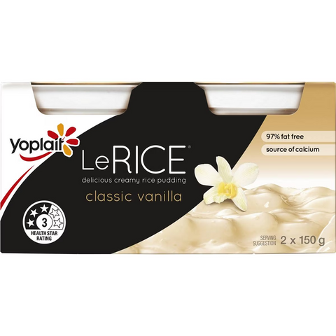 Yoplait Le Rice Classic Vanilla 150g X 2 Pack