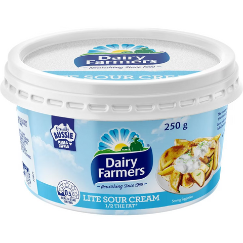 Dairy Farmers Light Sour Cream 250g