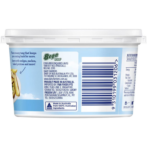 Dairy Farmers Light Sour Cream 250g