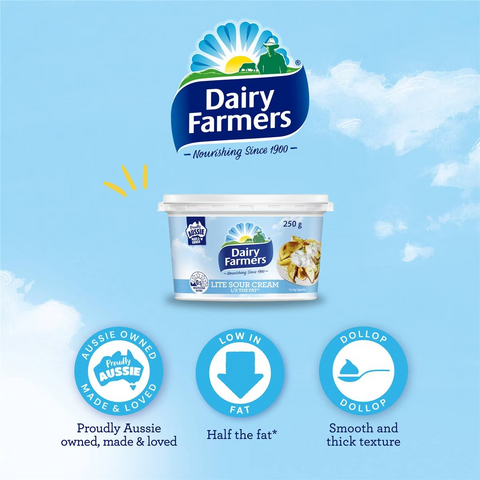 Dairy Farmers Light Sour Cream 250g