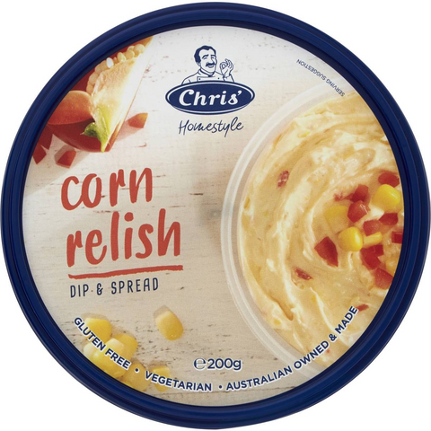 Chris' Dips Corn Relish 200g