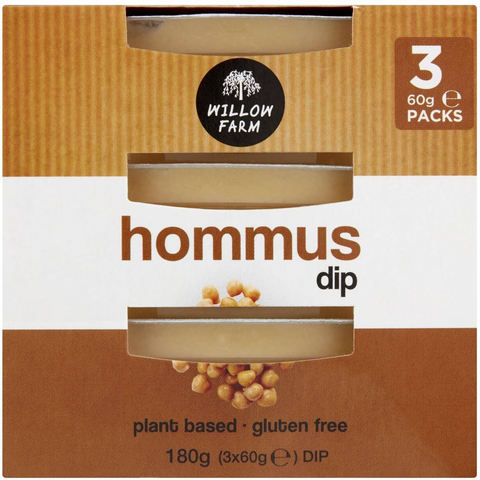 Willow Farm Snacking Hommus Dip 3 Pack