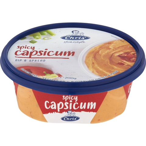 Chris' Dips Spicy Capsicum 200g