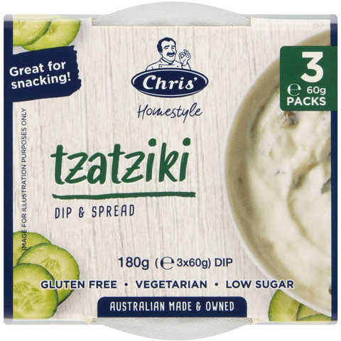 Chris' Homestyle Dip & Spread Tzatziki 3 Pack