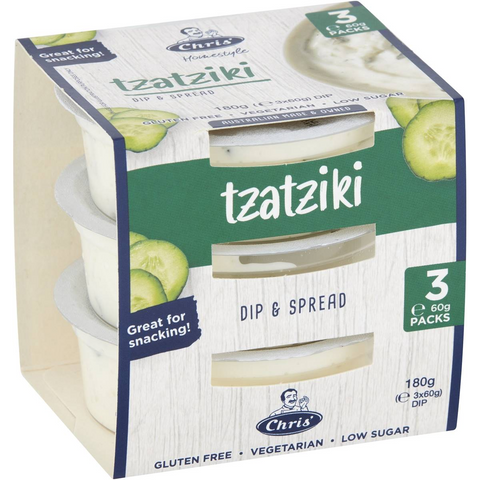 Chris' Homestyle Dip & Spread Tzatziki 3 Pack