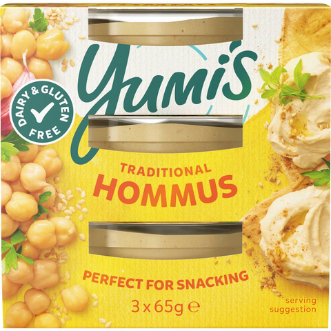 Yumi's Mini Hommus 65g X3 Pack