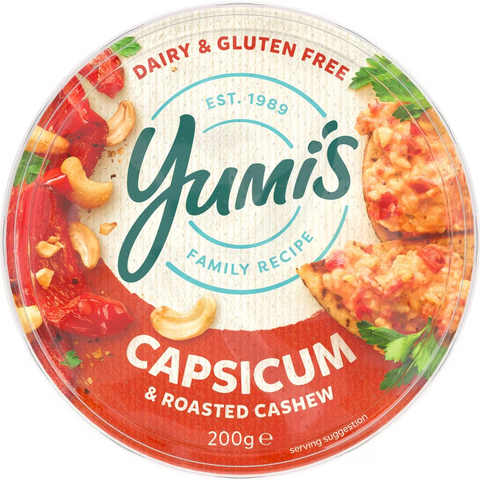 Yumi's Roasted Capsicum & Cashew Dip 200g