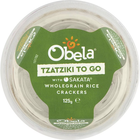 Obela Tzatziki To Go Classic & Sakata Crackers 125g