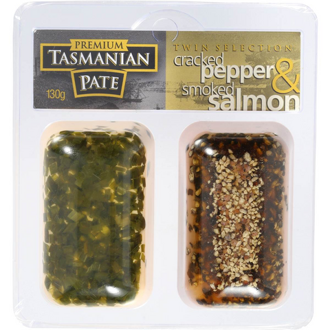 Tasmanian Pate Smoked Salmon & Cracked Pepper Pate 130g