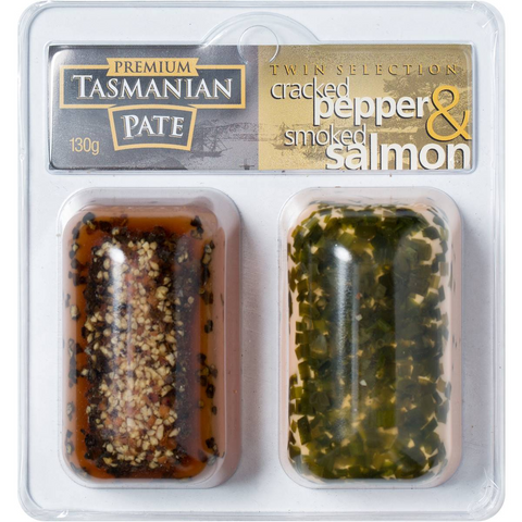 Tasmanian Pate Smoked Salmon & Cracked Pepper Pate 130g