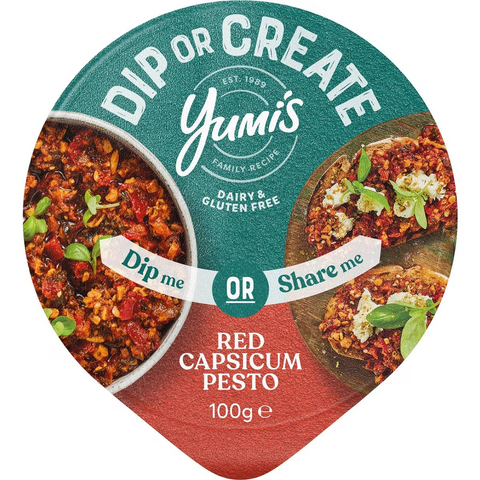 Yumi's Dip Or Create Red Capsicum Pesto 100g