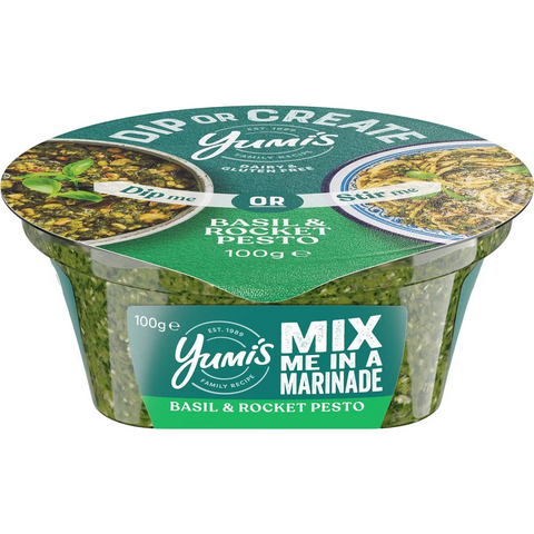 Yumi's Dip Or Create Basil & Rocket Pesto 100g