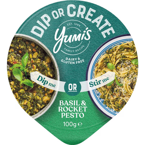 Yumi's Dip Or Create Basil & Rocket Pesto 100g