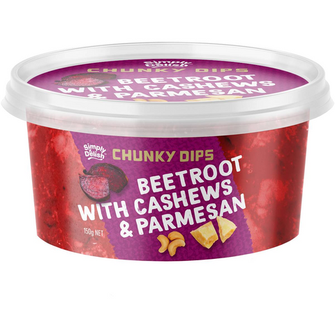 Simply Delish Beetroot With Cashews & Parmesan Dip 150g