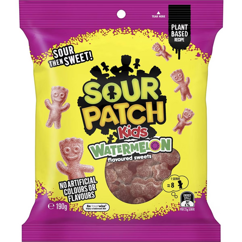 Sour Patch Kids Watermelon Lollies Share Bag 190g