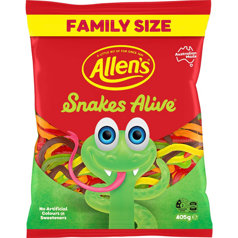 Allen's Snakes Alive Family Size 405g