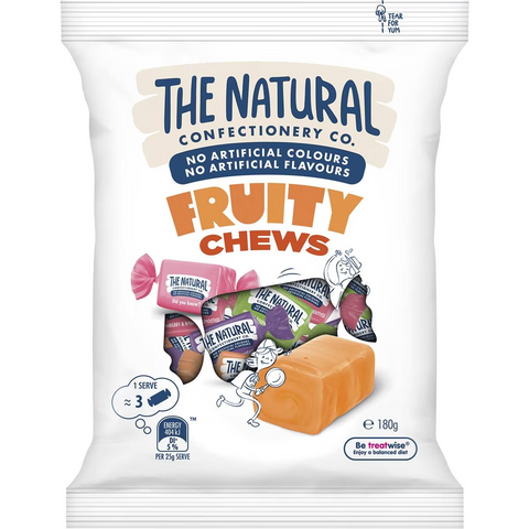 The Natural Confectionery Co. Fruity Chews Lollies 180g