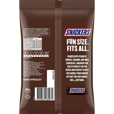 Snickers Milk Chocolate Party Share Bag 20 Pieces 300g