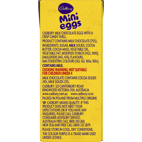 Cadbury Mini Eggs Easter Chocolate Eggs 41.5g