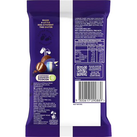 Cadbury Top Deck Easter Chocolate Egg Bag 114g