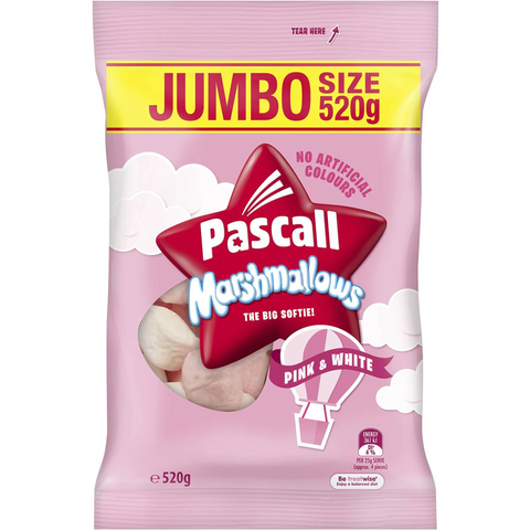 Pascall Marshmallows Pink & White 520g