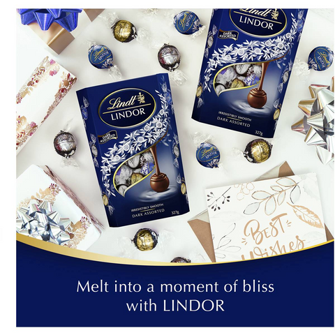 Lindt Lindor Dark Assorted Chocolate Box 327g