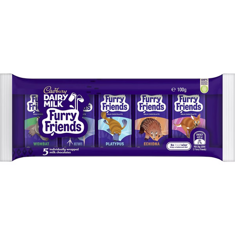 Cadbury Dairy Milk Furry Friends Chocolate Multipack 100g