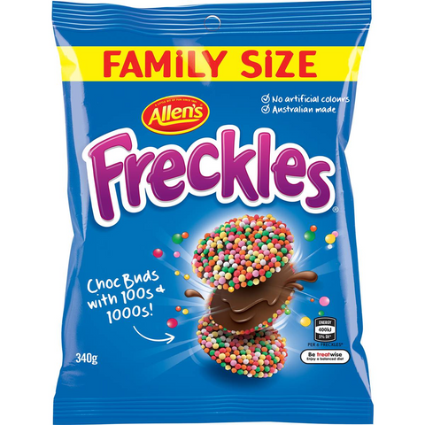 Allen's Freckles Family Bag Lollies 340g